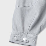 Organic cotton denim balloon shirt