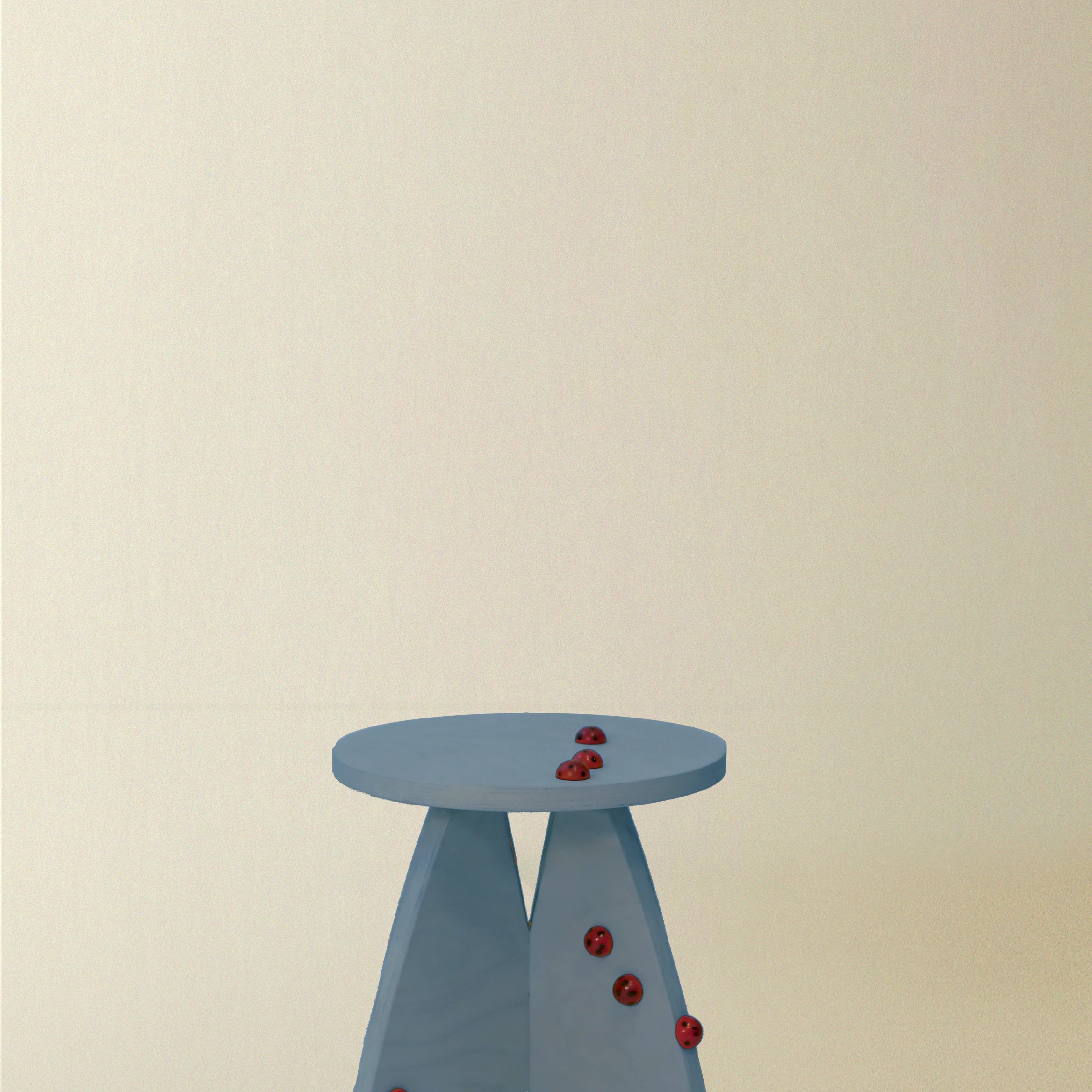 Riva Stool with Ladybugs
