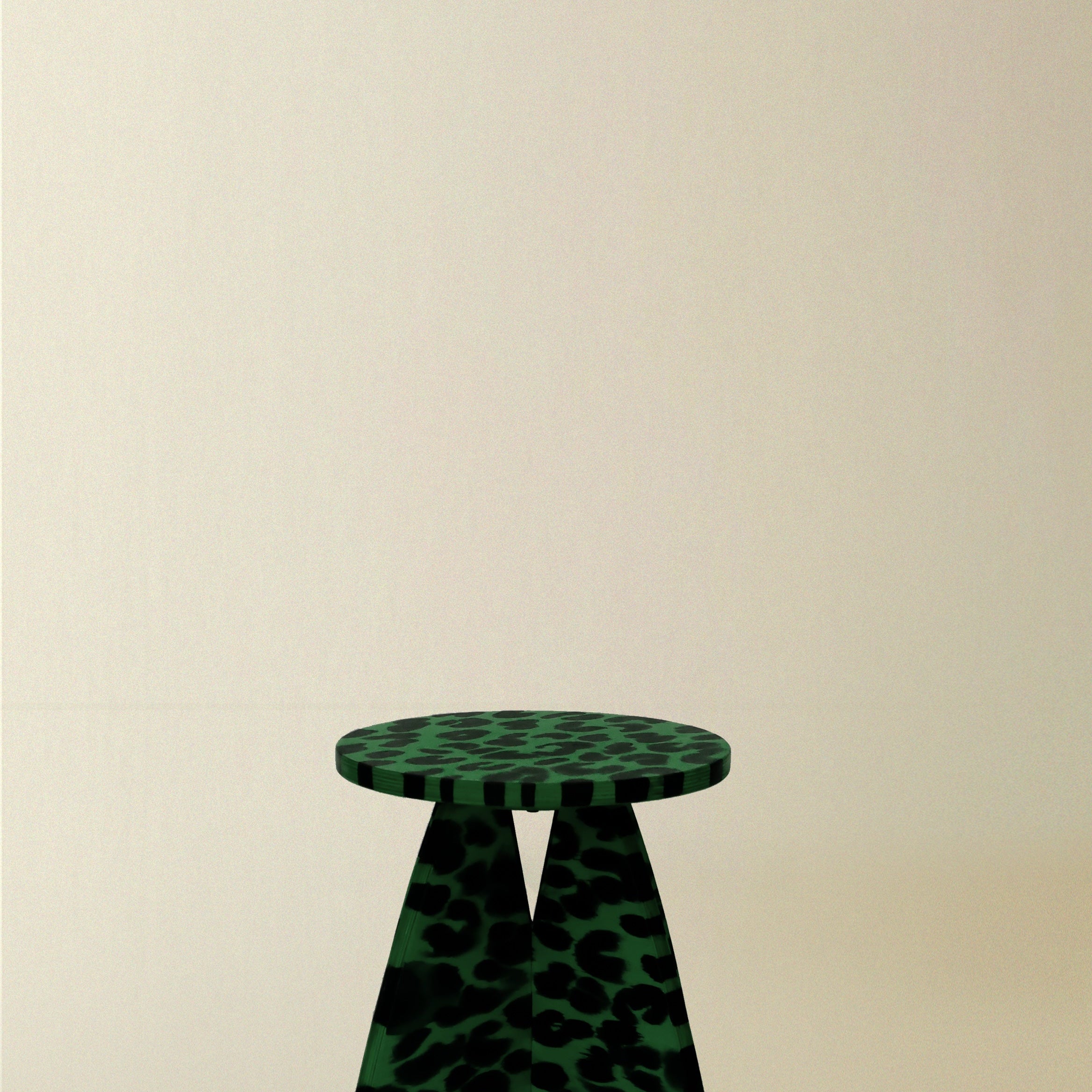 Riva Stool with Leopard Spots