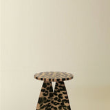 Riva Stool with Leopard Spots