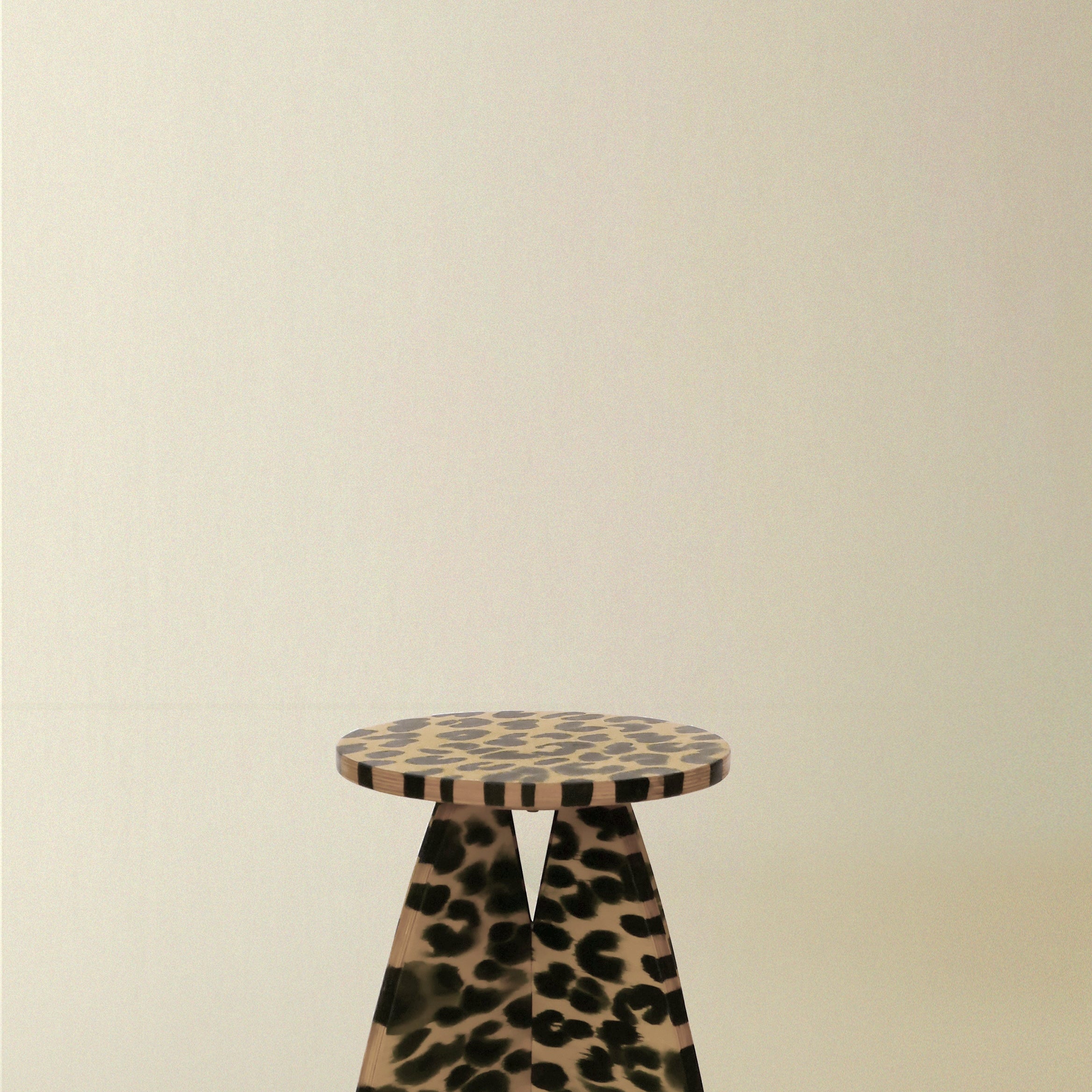 Riva Stool with Leopard Spots