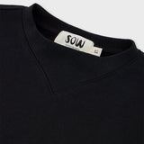 Cotton Mock Neck Cropped Sweatshirt