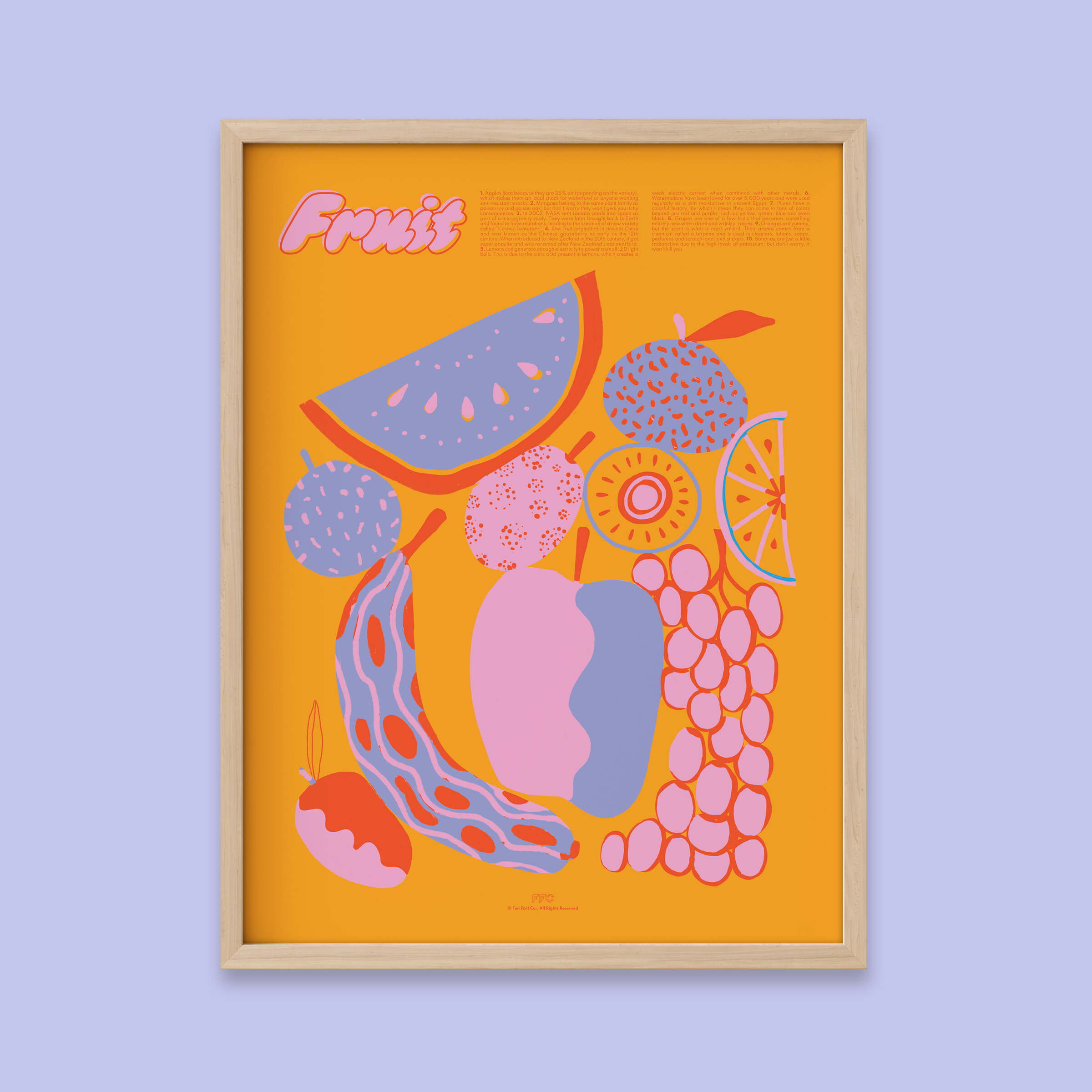 Fruit Fun Facts Print
