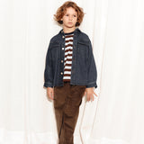 Striped long-sleeved t-shirt