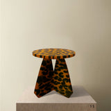 Riva Stool with Leopard Spots