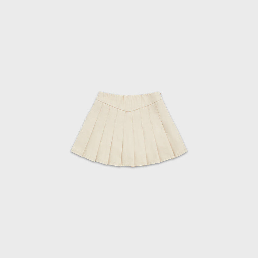 Organic Cotton Pleated Skirt