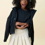 Organic Cotton Pleated Skirt