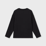 Oversized long sleeve t-shirt with SOW chest embroidery