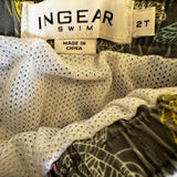 Turtle print swim trunks