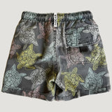 Turtle print swim trunks